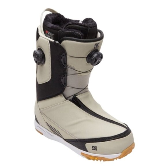 DC Control BOA Snowboard Boots Vibram Sole White Black Men’s Size 10 - Picture 3 of 10